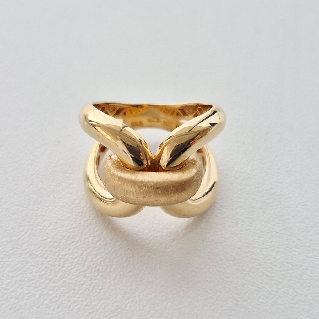 Anello - 18 carati Oro giallo - Finitura opaca e lucida #4.3