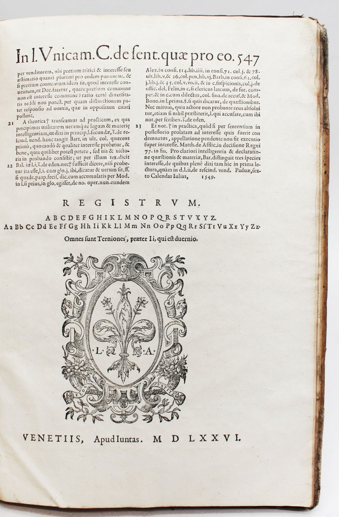 Cagnoli - Commentaria Doctissima - 1576 #1.0