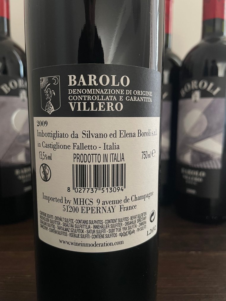 2009 Achille Boroli, Villero - Μπαρόλο DOCG - 6 Φιάλη (0,75L) #4.3