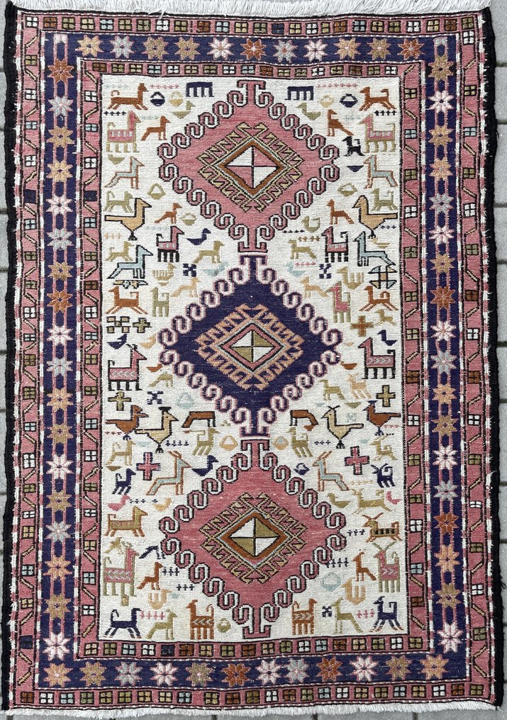 Kilim Soumak - Afghanistan - colorful kilim - finely handwoven - Kelim - 136 cm - 98 cm #1.0