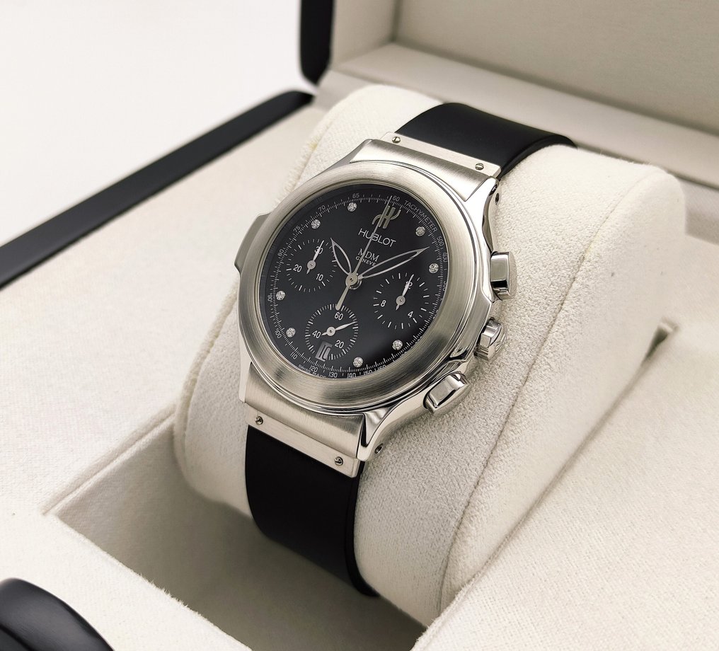Hublot - Elegant MDM Chronograph "Diamond Dial" - 1640.1 - Uniszex - 2000-2010  #3.2