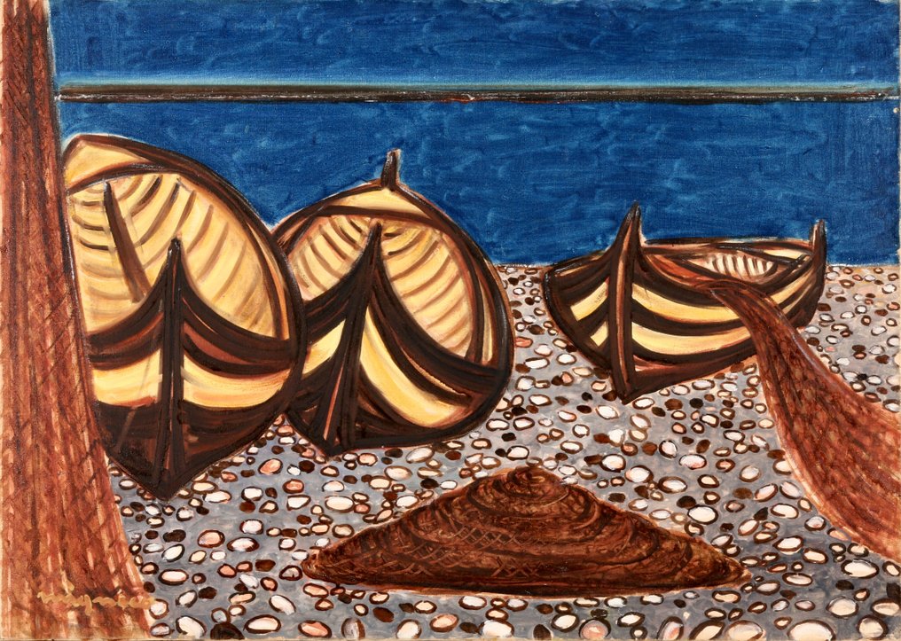 Giuseppe Migneco (1908-1997) - Barche #1.0