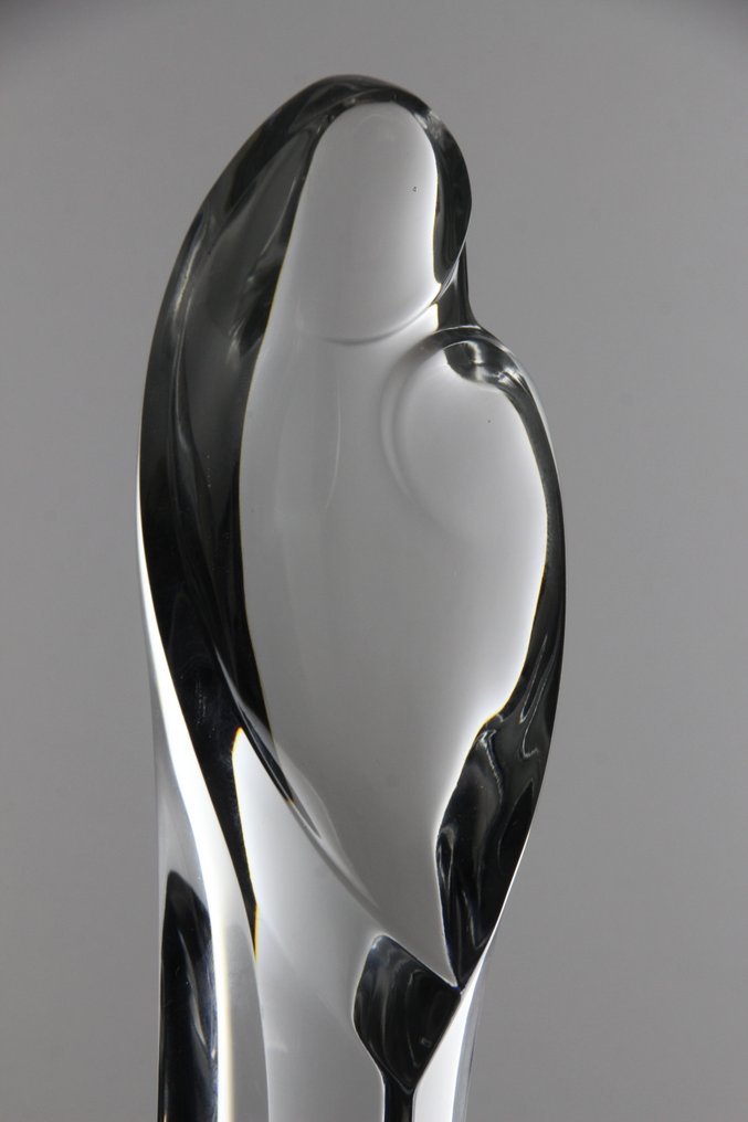 Val Saint Lambert - Statuetta - Madonna met kind - Kristalglas #2.1
