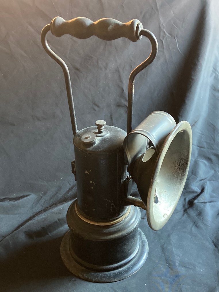 Lamp - Brass, Glaze - Carbide lamp #1.0