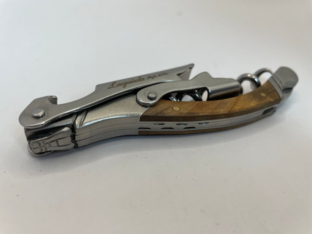 Laguiole - Style de Vie - 拔塞鑽 - 拉吉歐樂侍酒師刀 - 橄榄木 - 不锈钢 #4.3