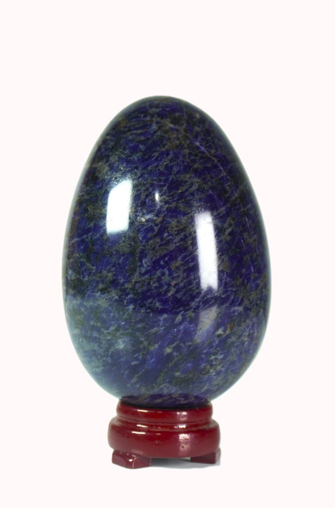 Blå Sodalitsten - A++ toppkvalitetsmineraler Sällsynt ägg - Höjd: 12 cm - Bredd: 8.5 cm- 1126 g - (1) #4.3
