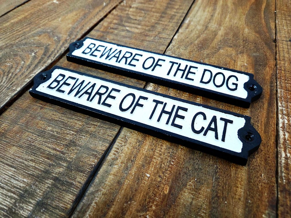  建筑装饰品 - 2020年及之后 - 2 个铸铁标志  #2.1