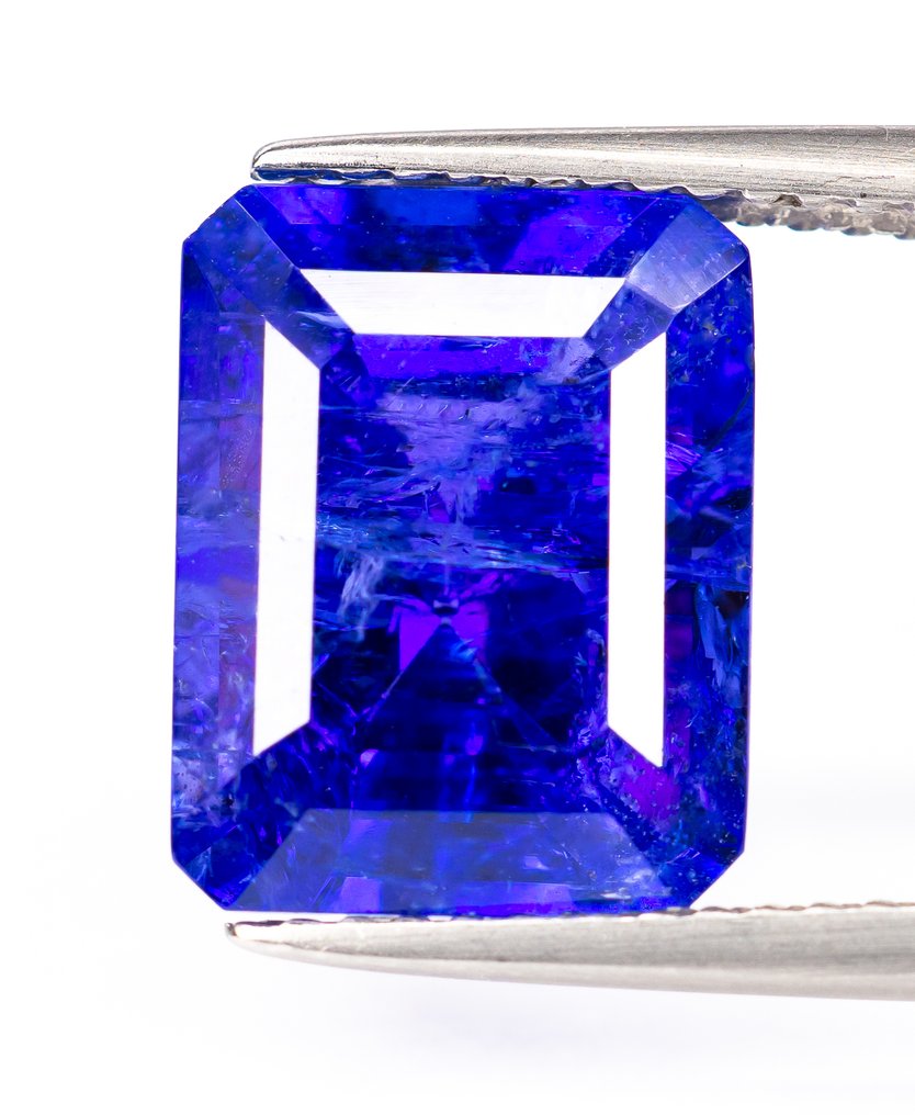 沒有保留價 坦桑石  - 5.60 ct - Bellerophon Gemlab - 紫色调的蓝色 #1.0