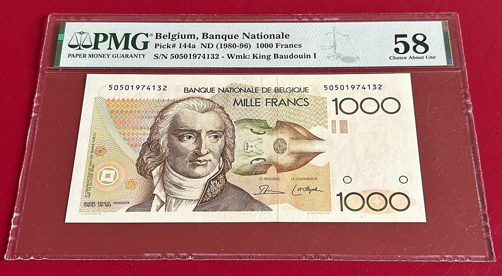 比利時. - 1000 Francs - ND (1980-96) - Pick 144a  (沒有保留價) #1.0