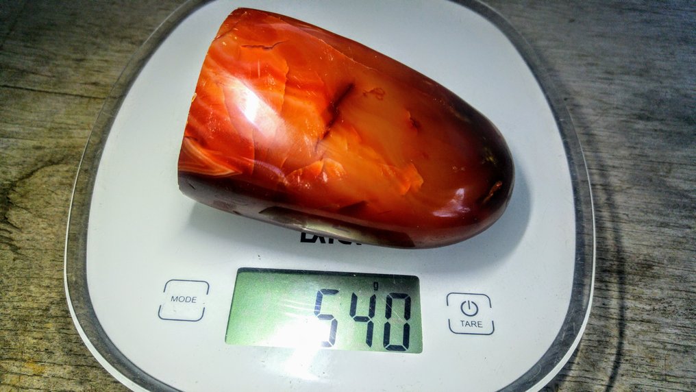 Carnelian Freeform - Height: 10 cm - Width: 7 cm- 540 g #2.1