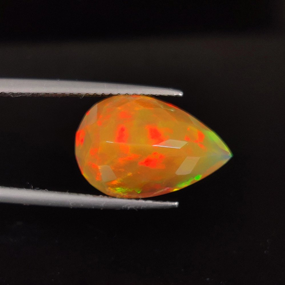 Flerfarget Opal  - 6.48 ct - Internasjonal forening for fargede edelstener (ICA GemLab) #2.1