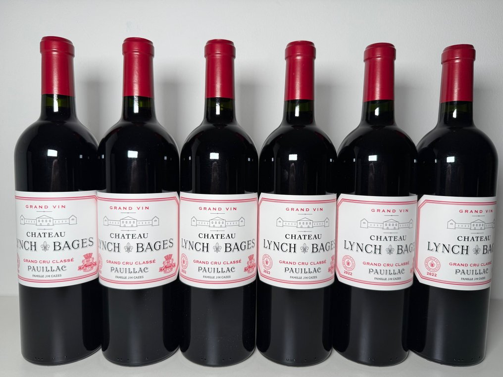 2022 Chateau Lynch Bages - Pauillac 5ème Grand Cru Classé - 6 Flasker (0,75 L) #1.0