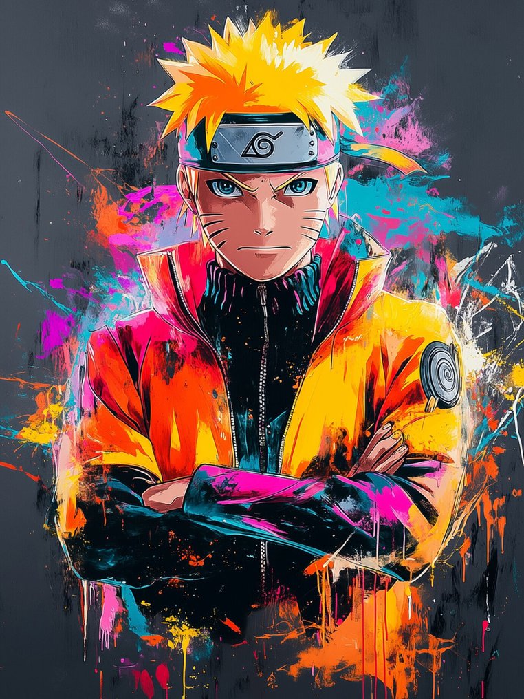 Canvas Fit - Alberto Ricardo - Naruto Uzumaki – El Ninja del Fuego y la Determinación #1.0