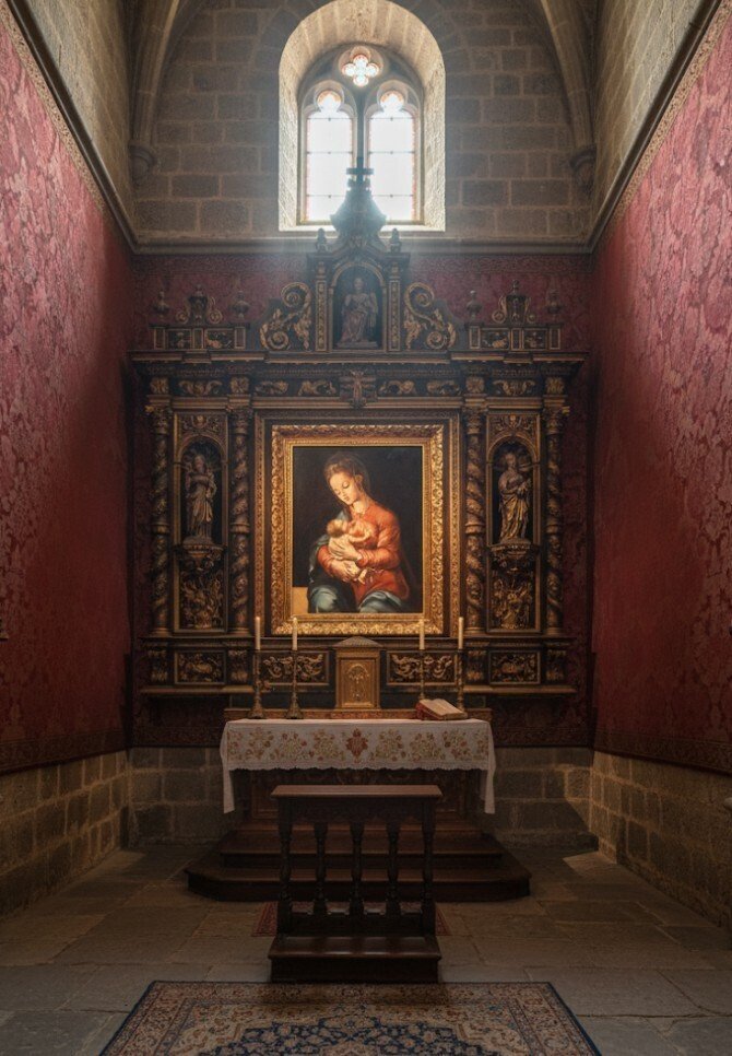 École Espagnole (c. 1930) - Notre-Dame de la Lait (D'après Luis Morales, dit "El Divino") #1.0