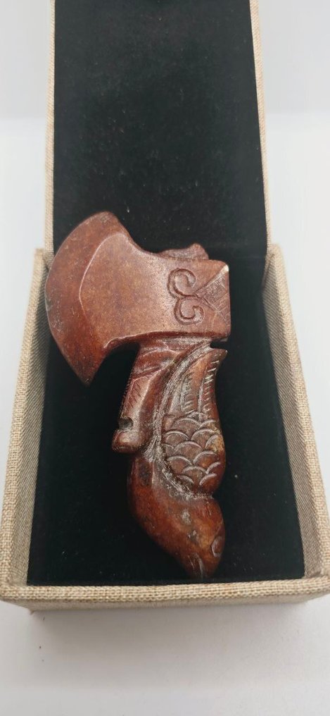 Amuleto Nefritis Fusión Acha y Pajaro - Φυλακτό - Φυλαχτό με τσεκούρι νεφρίτιδας #1.0