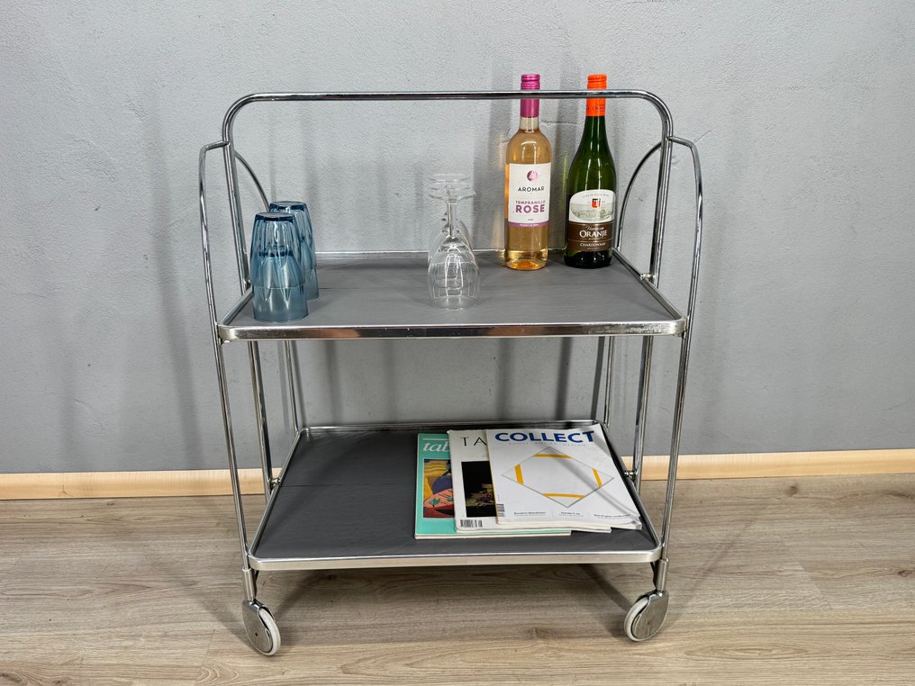 送食品的台车 - 金属, 塑料 - 复古餐车 #2.1