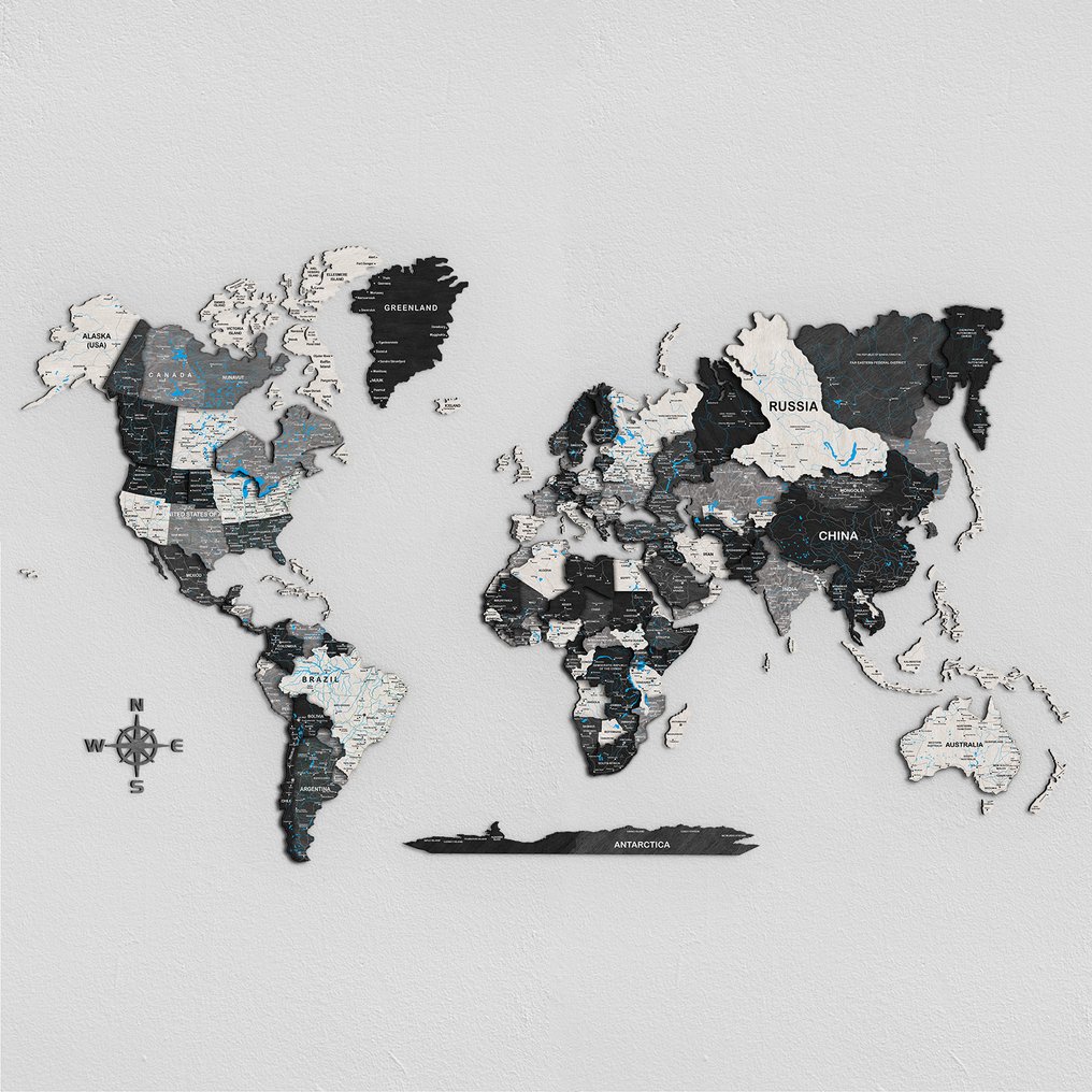 Διακόσμηση τοίχου - Giallobus - επικάλυψη άμμου - Ιταλία - Premium 3D χάρτης σε ξύλο. #1.0