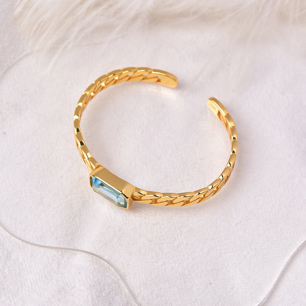 Senza prezzo di riserva - Bracciale Argento - Topaz - Certificato #4.3
