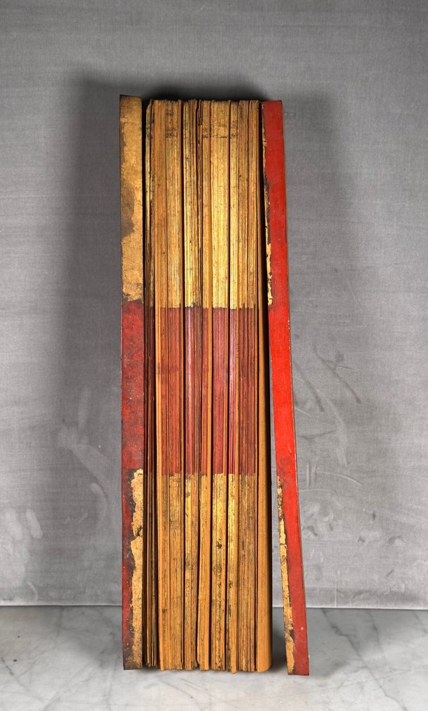 Burmese manuscript  “Parabaik” - 棕榈叶 - 緬甸 #1.0