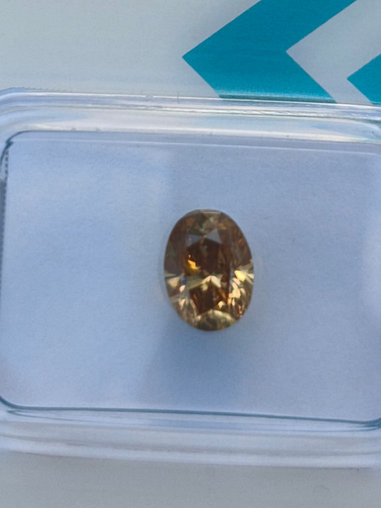 1 pcs Diamant (Natur) - 0.86 ct - Oval - SI2 - International Gemological Institute (IGI) #1.0