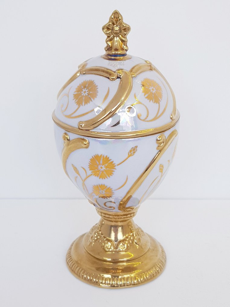 Fabergé/Franklin Mint ''Cornflower" with original polystyrene box - Music box - 1980-1990 #1.0