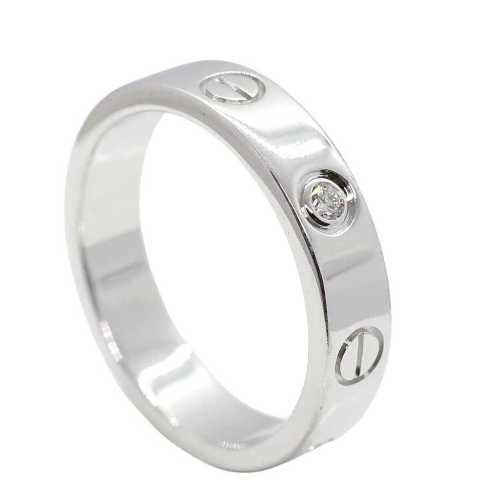 Cartier - Δαχτυλίδι - LOVE small model - 18 καράτια Λευκός χρυσός - Διαμάντι #2.1