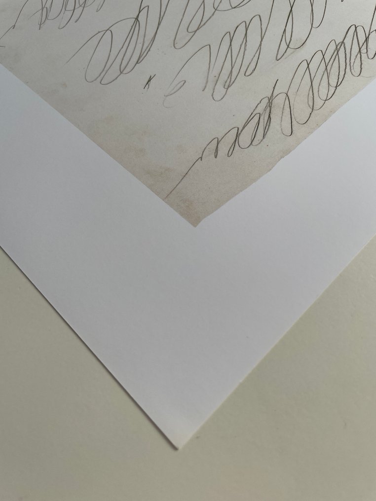 Cy Twombly - Drawing for manifesto of Plinio, Pencil on Paper, 1967 #3.2