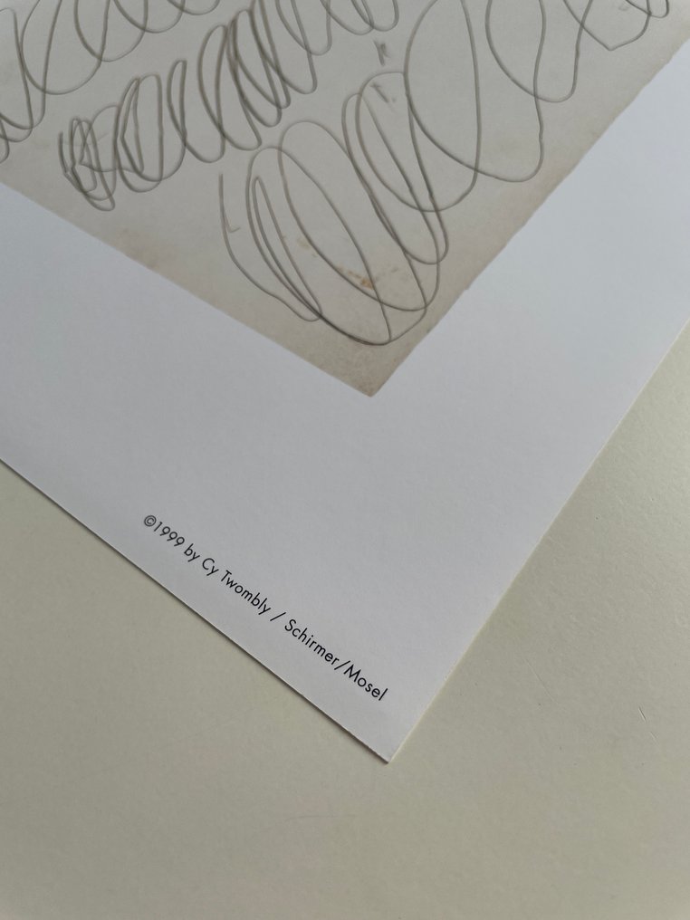 Cy Twombly - Drawing for manifesto of Plinio, Pencil on Paper, 1967 #1.0