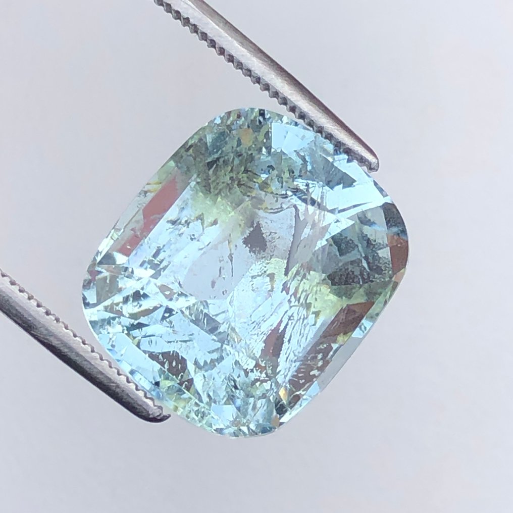 Fără preț de rezervă - 1 pcs Albastru Aquamarine - 10.24 ct - Asociația internațională de pietre prețioase colorate (ICA GemLab) #1.0
