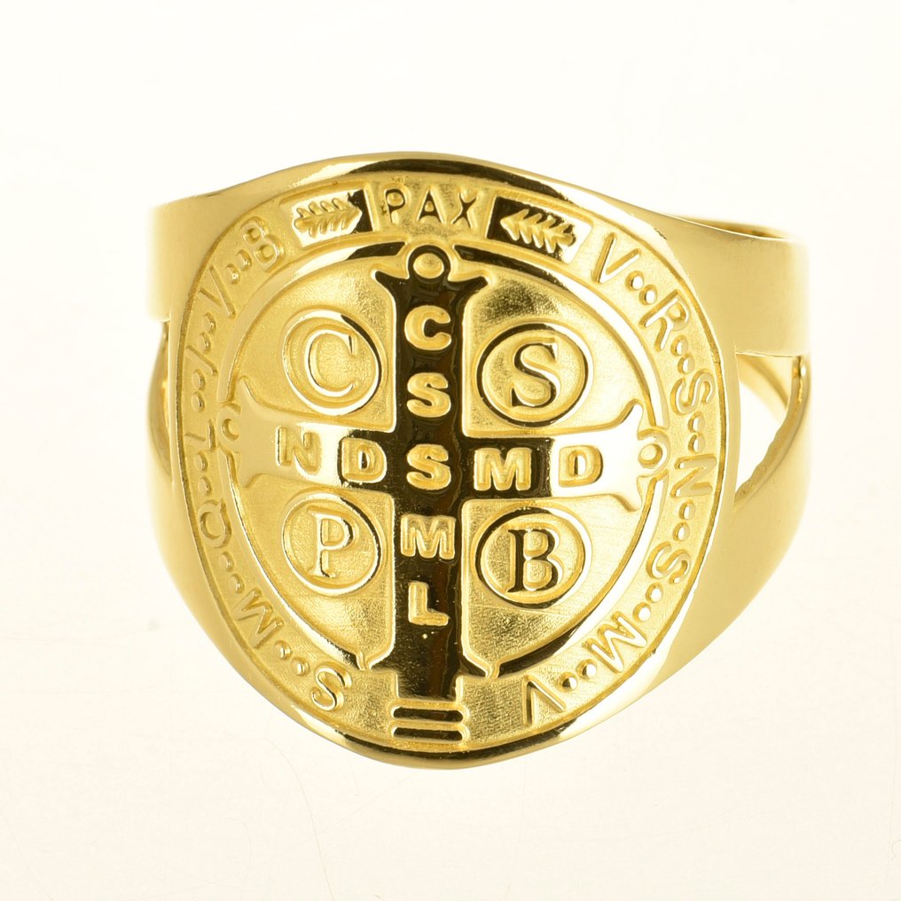 护身符戒指 - 18K包金 黄金 #1.0