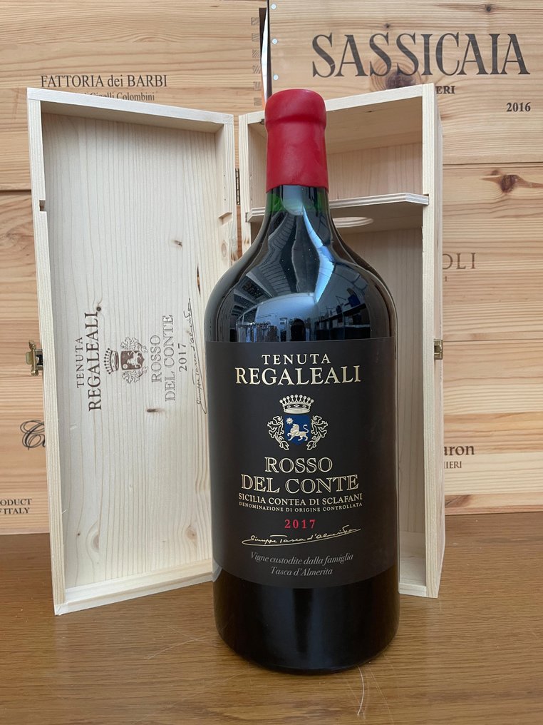 2017 Tasca d'Almerita Rosso del Conte - Sicilia - 1 Dobbel Magnum / Jeroboam (3,0 L) #1.0
