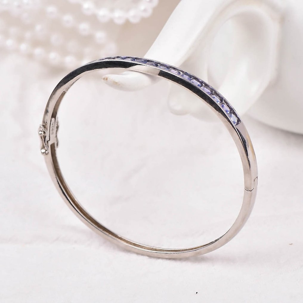 χωρίς τιμή ασφαλείας - Βραχιόλι Ασημί - Τανζανίτης - Πιστοποιημένο #3.2