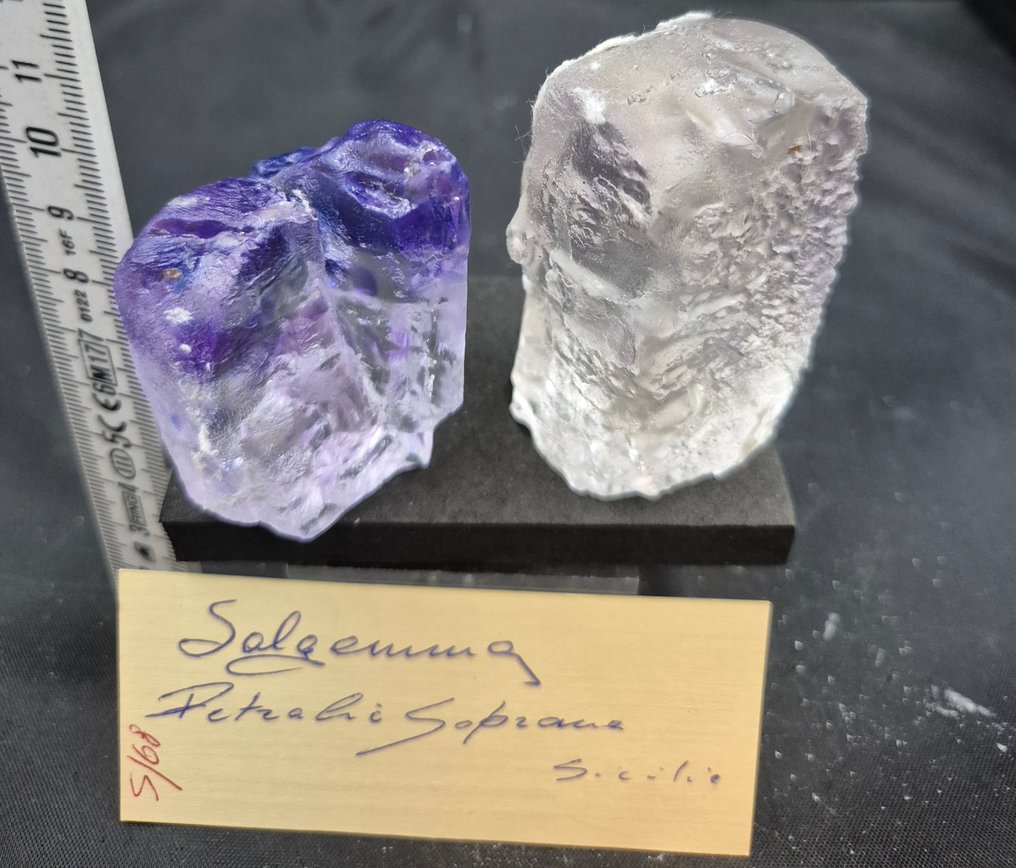 Gesso Salgemma Celestina Crystals on matrix- 1 kg - (4) #2.1