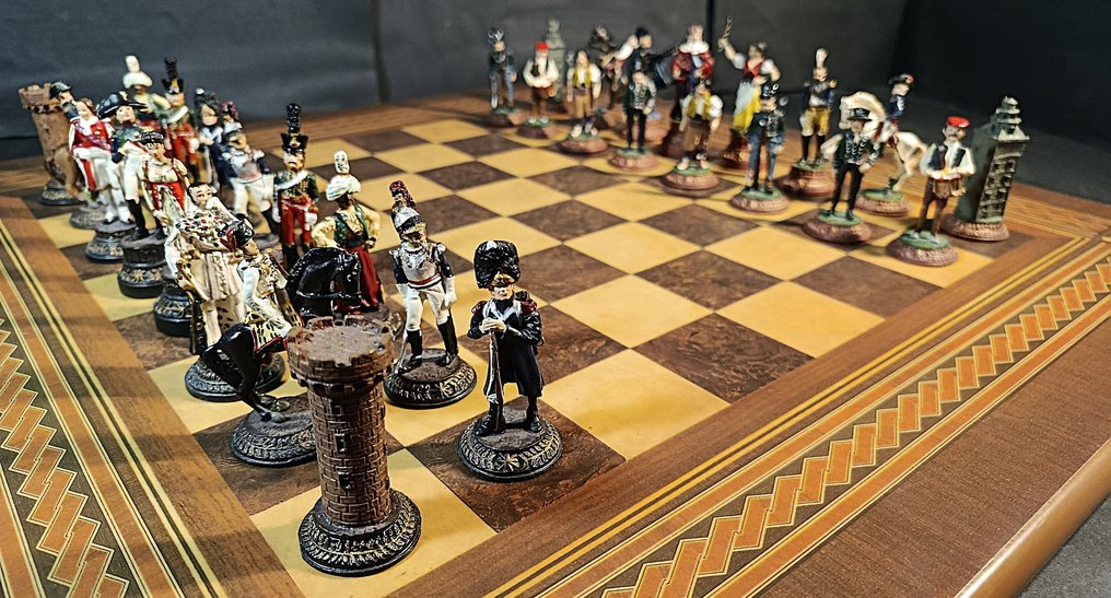Σετ σκακιού - Guerras Napoleonicas - Μόλυβδος, ξύλο #1.0