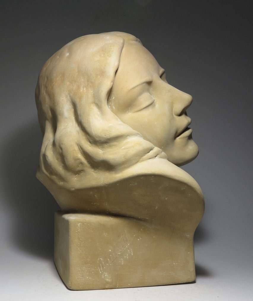 Donáth Ceramics - Γλυπτό, Art Deco Lady Bust, 1944 (32cm) - 32 cm - Terracotta - 1944 #3.2