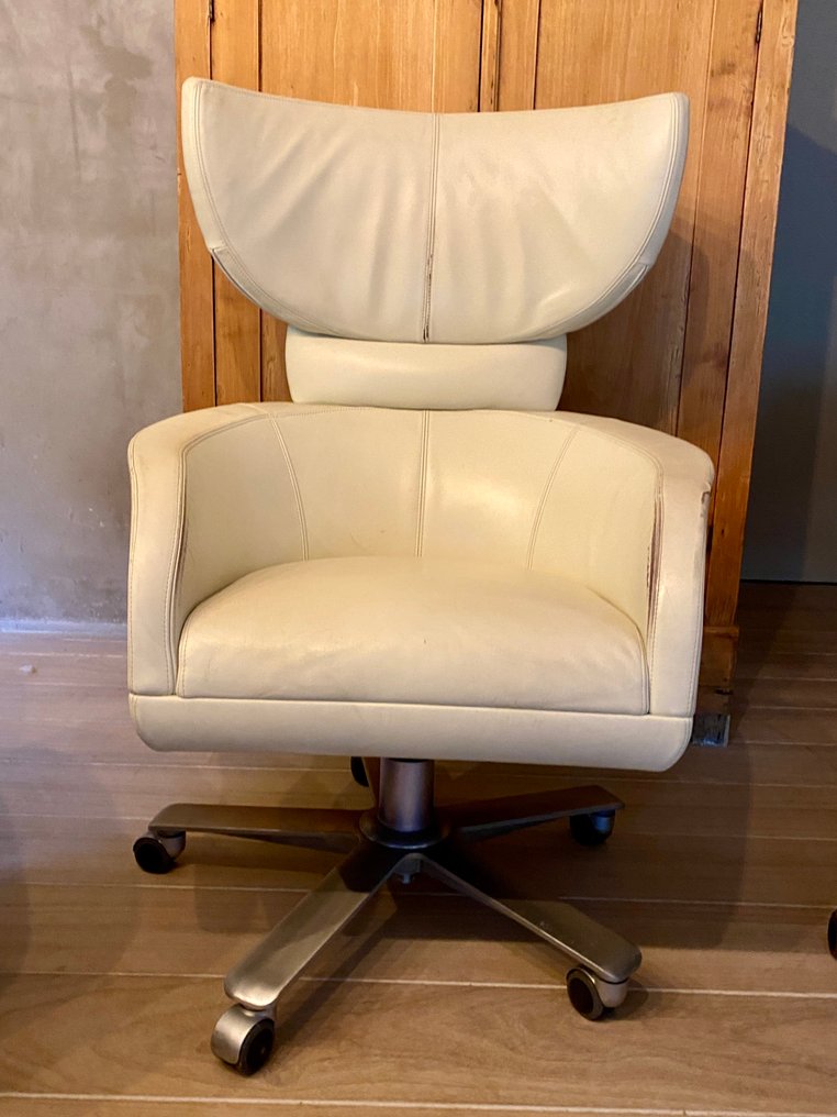 Giorgetti - Leon Krier - Armchair (3) - Leather, Aluminium #4.3