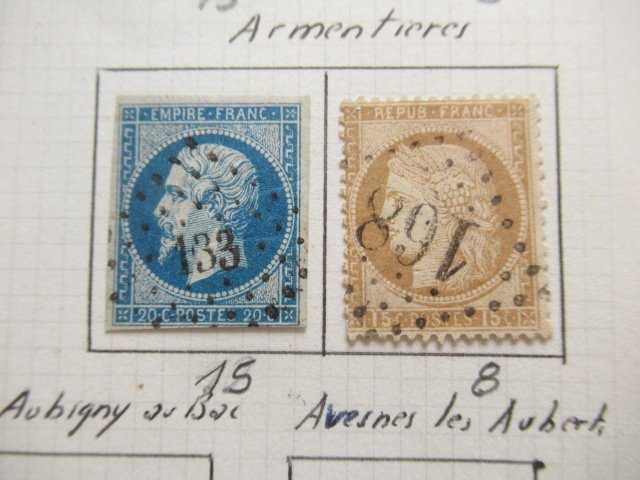 Frankrig - Oblitération du Nord, meget vigtig vurdering, undersøgelse af PC- og GC-oblitérationer. #4.3