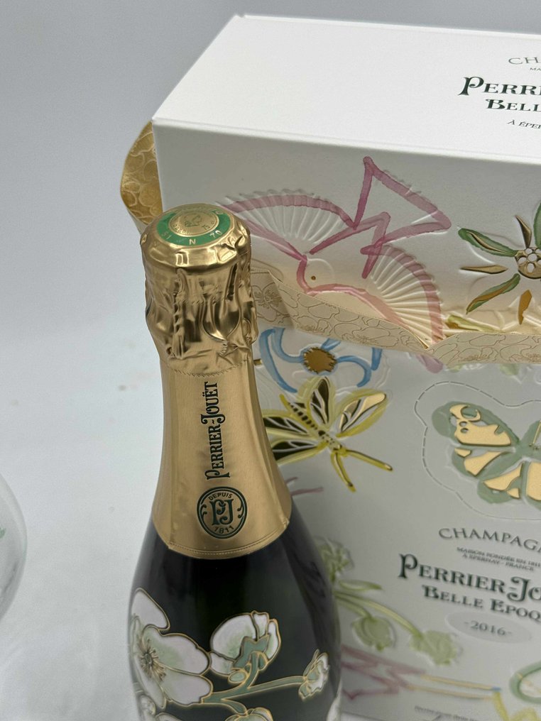 2016 Perrier-Jouët, Belle Epoque + 2 glasses By Fernando Laposse - Σαμπάνια - 1 Φιάλη (0,75L) #4.3