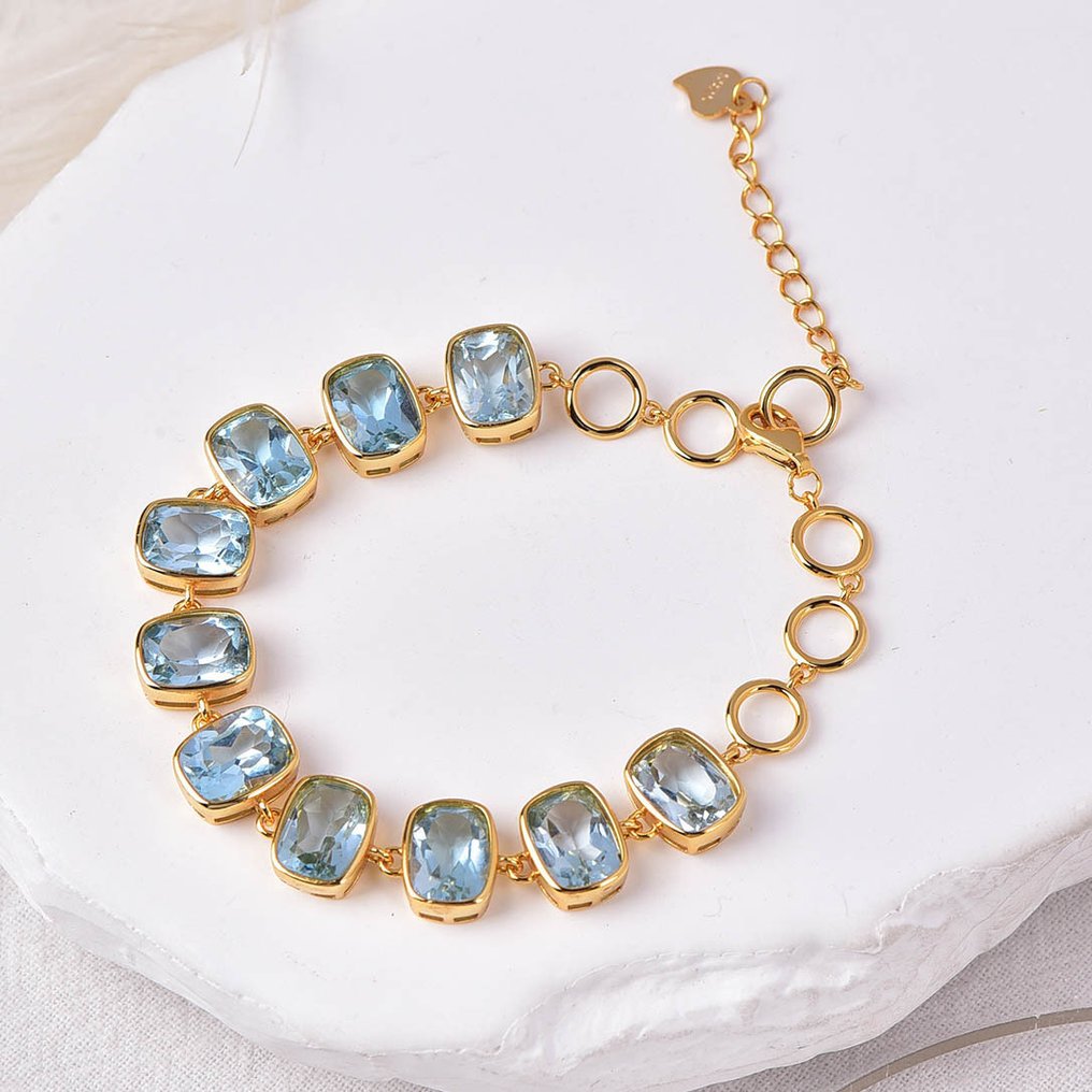 Senza prezzo di riserva - Bracciale Argento - Topaz - Certificato #1.0