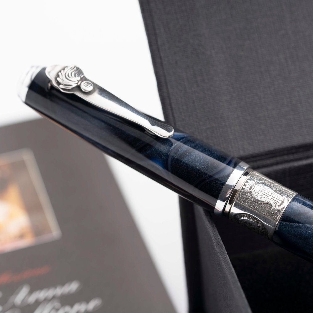 Marlen - L'Arma di Calliope Slim | Edizione Speciale in Resina Italiana e Argento - 自來水筆 #3.2