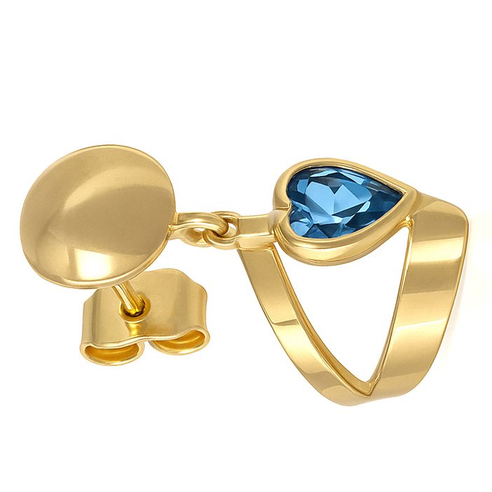 没有保留价 - 耳环 - 18K包金 黄金 -  0.72ct. tw. 黄宝石 #4.3