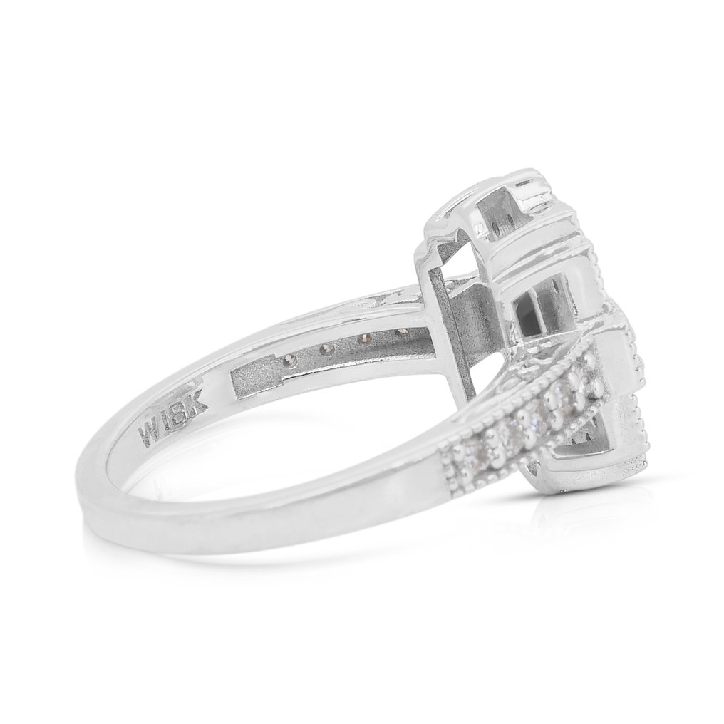 没有保留价 - 戒指 - 18K包金 白金 - 1.74ct. tw. 电气石 - 钻石 - 迷人的戒指 #4.3