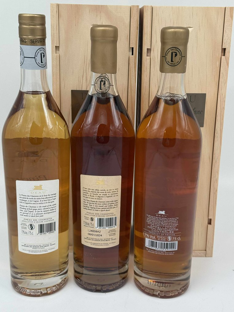 Deau - Pineau des Charentes 10 years & 5 years & Classic Blanc - pineau - 3 Bottles (0.7L) #1.0
