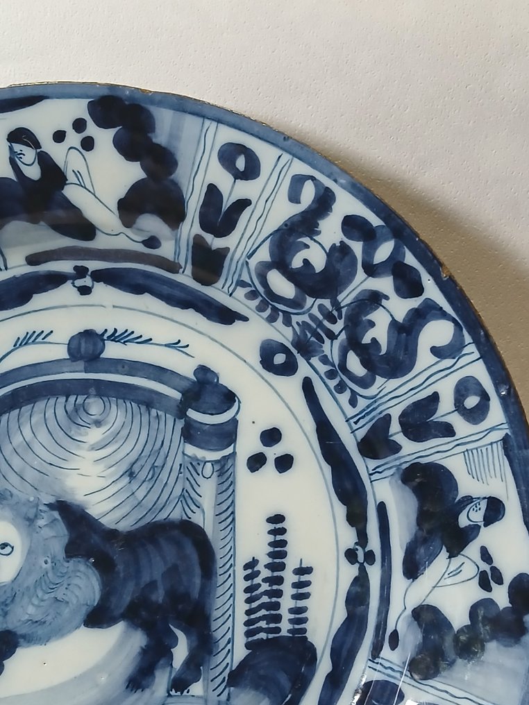 la griffe - porcelaine de Claeuw - Πιάτο - Delftware - Πιάτο με το λιοντάρι του Ιούδα #4.3