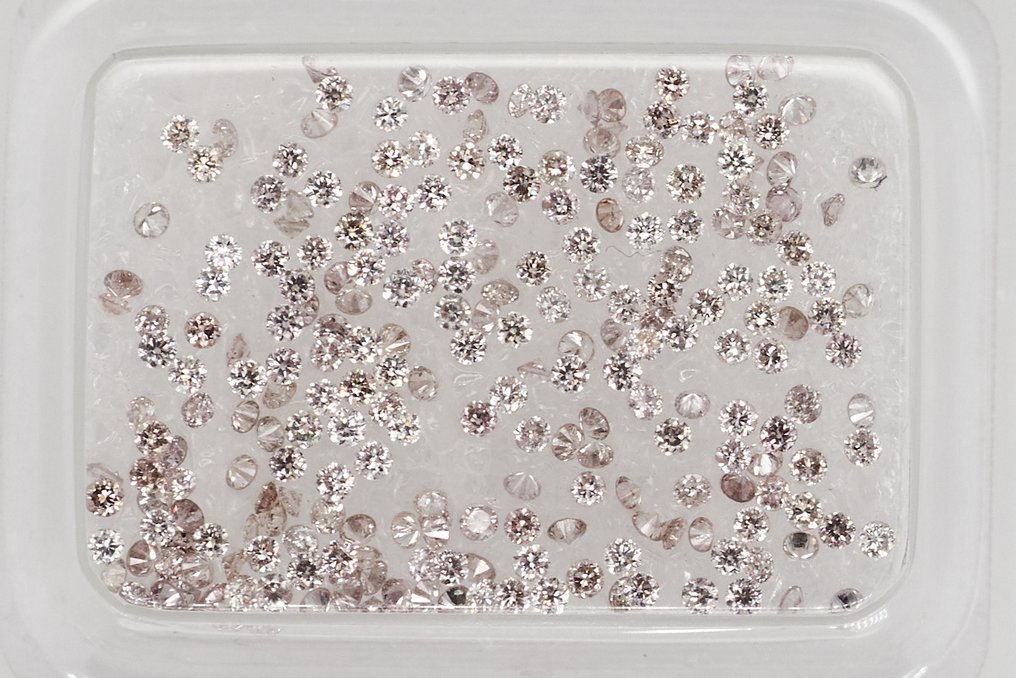 χωρίς τιμή ασφαλείας - 237 pcs Διαμάντι (Φυσικό) - 1.16 ct - Στρογγυλό - SI1, SI2, I1, I2, I3 - Gem Report Antwerp (GRA) #2.1