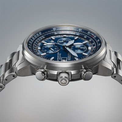 Citizen - Citizen Crono Pilot Acciaio Radiocontrollato - AT8300-58L - Άνδρες - 2025 #3.2