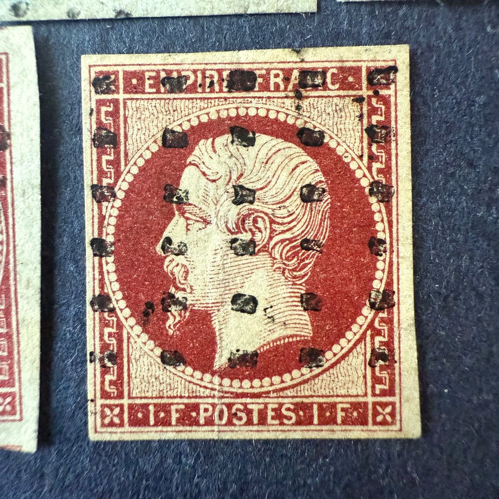 Franciaország - Yvert 11/18 „Napoléon nem fogazott” elzárt állapotban - B/TB #1.0