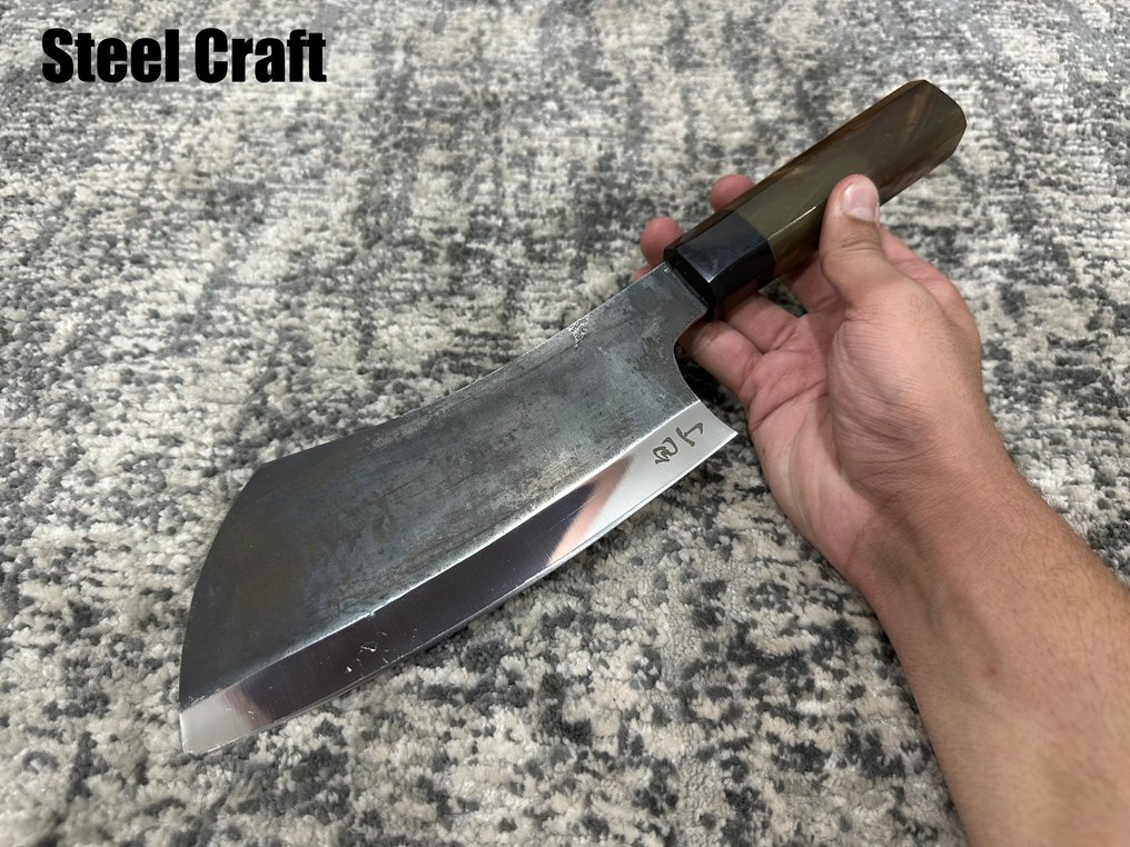 Μαχαίρι κουζίνας - Ιαπωνικό μαχαίρι - Προϊόν υψηλής ποιότητας ιαπωνικό μαχαίρι cleaver σεφ από ατσάλι – Επαγγελματικό μαχαίρι cleaver - Ιαπωνικό ατσάλι & εργονομική λαβή - Ιαπωνία - Αγαπημένο του σεφ. #4.3