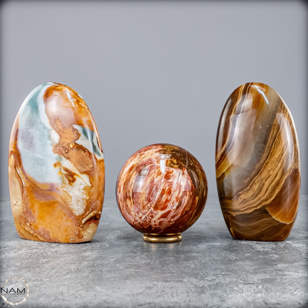 保护与轻盈——独角兽、碧玺与蓝色方解石 自由形态、球体与方尖碑，完美展现优雅之美- 1092.91 g - (3) #3.2