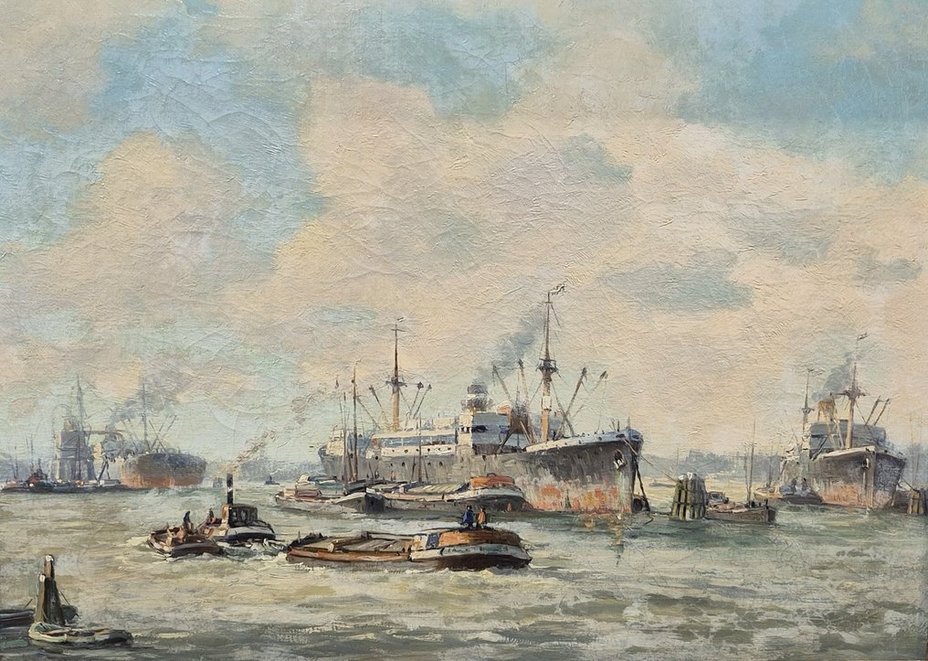 P.J A.Wagemans (1879-1955) - Maashaven Rotterdam #1.0
